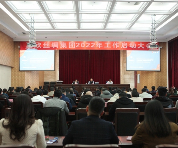 437ccm必赢国际丝绸集团召开2022年岁情启动大会